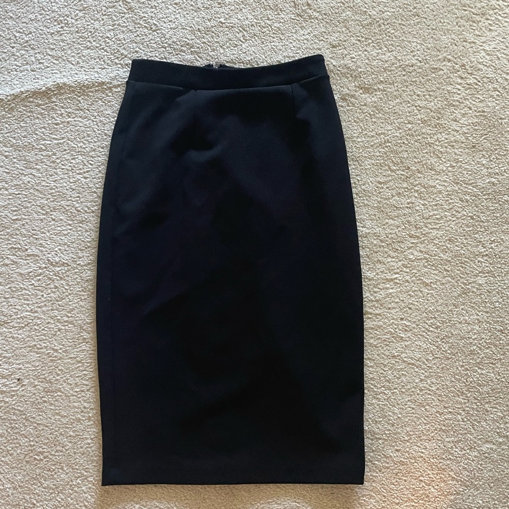 Halogen black pencil skirt